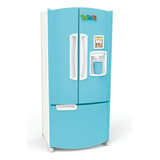 Refrigerador Grande Azul Frost Fun Con Accesorios Tateti 0223