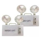 Pack 2 Lampara Luz Led Emergencia Recargable Automatica Color Blanco