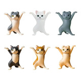 Figura De Gatitos Para Decoración Del Hogar 6 Pcs Colección 