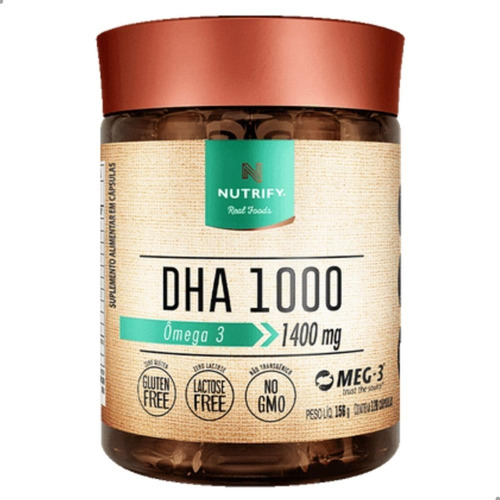 Dha 1000 Ômega 3 1400mg 60 Capsulas Nutrify