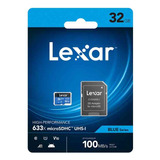 Tarjeta De Memoria Lexar 32gb Clase10 Con Adaptador 4k 3.0