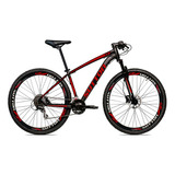 Mountain Bike Sutton Mountain Bike New Aro 29 17  24v Freios Disco Hidráulico Pistão Duplo E Disco Hidráulico Câmbios Shimano Tourney Y Shimano Altus 8v Cor Preto/vermelho