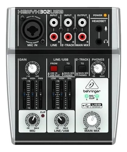 Behringer Mezcladora Interface Audio Xenyx 302usb