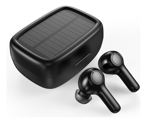 Audifonos Bluetooth Con Carga Solar Negro