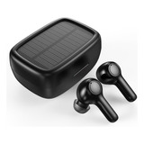 Audifonos Bluetooth Con Carga Solar Negro