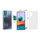 Capa + Pelicula 3d + P. Camera + P. Traseira Para Moto G60