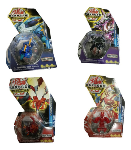 4 Figuras Bakugan Platinum