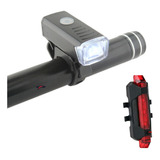 Linterna Luz Led Delantero Y Trasero Para Bicicleta Usb Hy