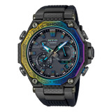 Reloj Casio G-shock Mtg-b2000 Para Caballero Correa Negro Bisel Negro Fondo Negro