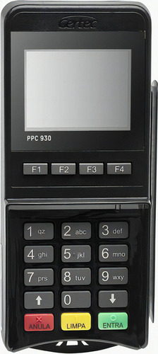 Leitor De Cartão Pinpad Ppc 930 Gertec Usb Pin Pad Tef