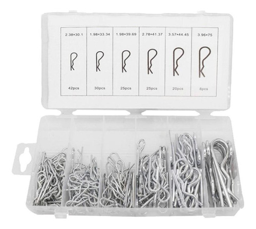 150pc Tipo R Clips De Resorte De Pasador De Chaveta Anillo