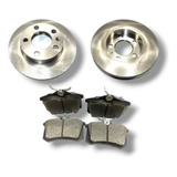 Kit 2 Discos Traseros + Balatas Jetta A4 Clasico 2002-2003