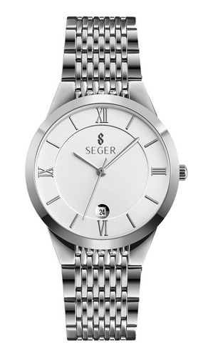 Reloj Elegante Clasico Seger Q024 Minimalista Acero !