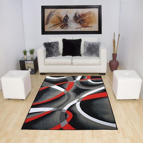 Alfombra Tapete Pie De Cama - Sala Moderno 80 X 120cms