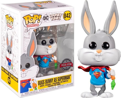 Funko Pop Bugs Bunny As Hero - Looney Tunes 842 Exclusive