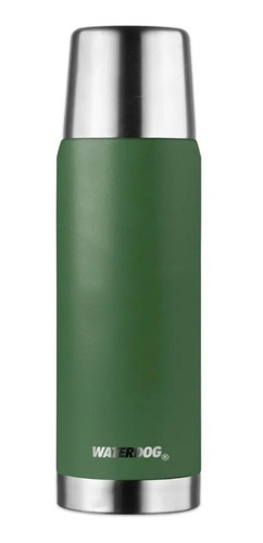 Termo Acero Inoxidable Waterdog Obus 1 Lt 1000 Verde Oscuro