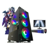 Pc Cpu I7 16gb, Ssd 240gb, P.vídeo 4gb, Monitor 21 Kit Gamer