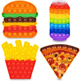 Pop Its Fidget Toys Pack De 4 Alimentos Para Aliviar El Estr
