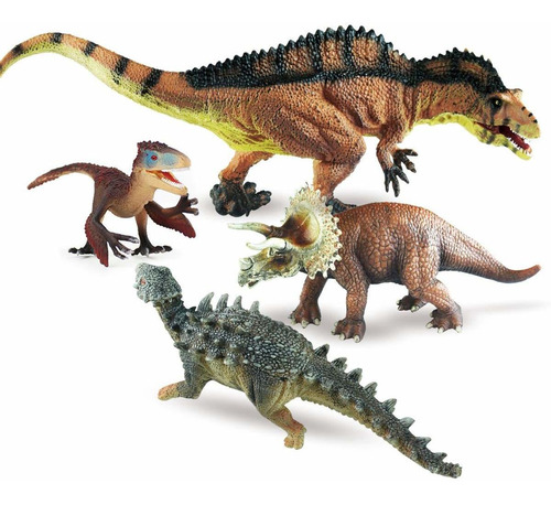 Gybber & Mumu Juego De Juguetes De Dinosaurio En 3d (4 Pieza