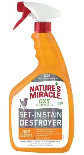 Eliminador Olores Perros Set-in Stain Destroyer Oxy 946ml Np