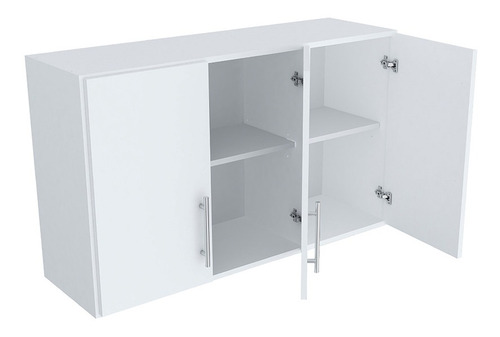 Mueble Alacena Cocina 3 Puertas Melamina 120cm Color Blanco