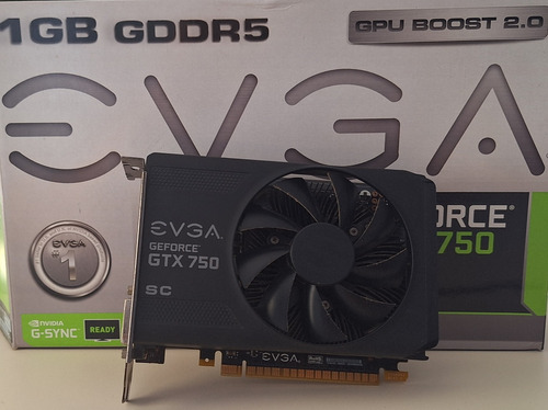 Placa De Vídeo Para Pc Geforce Gtx 750 Evga 1gb Gpuboost 2.0