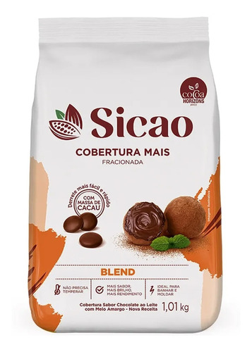 Cobertura Sicao Mais Chocolate Blend 1,01kg - Callebaut