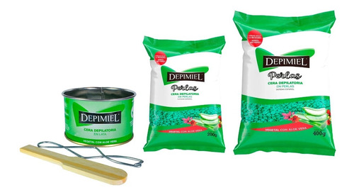 Kit De Ceras Depilatoria Depimiel Vegetal Depilacion