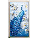 5d Diamante Pintura Kit Mosaico De Pavo Real 30x50cm