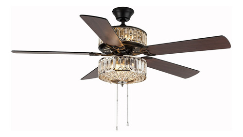 River Of Goods Glam Crystal - Ventilador De Techo Led De Do.