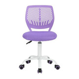 Silla Escritorio Ergonómica Para Niñas, Color Violeta, Giratoria Y Altura Ajustable Homemake Furniture