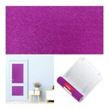 Papel Adesivo Contact Autocolante Glitter Pink 45cm X 10m