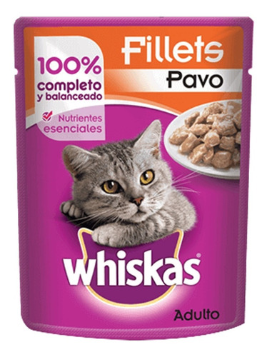 Alimento Para Gato Whiskas  Pavo Adulto 85 Gr