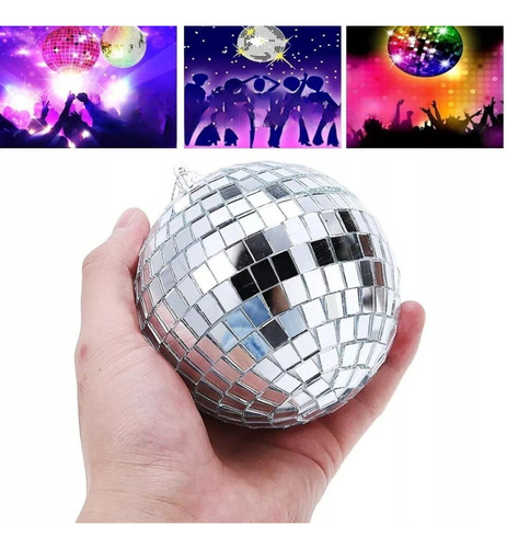 Fash Espelho Vidro Bola Discoteca Pingente Decoração Ref12cm