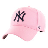 Gorra 47 Brand New York Yankees Mujer Ajuste Velcro Rosa