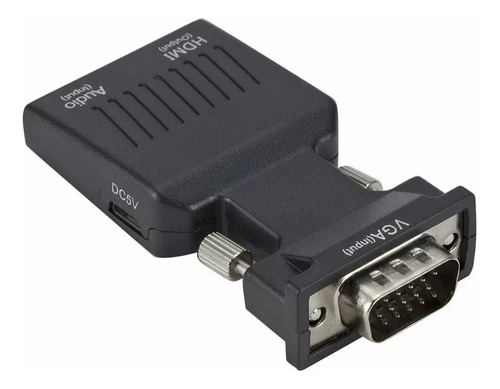 Conversor Adaptador 1080p Vga Para Hdmi Com Áudio Pc Monitor