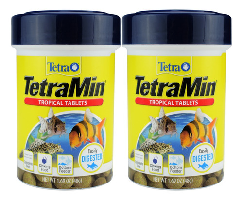  Alimento Tetramin Tropical Tabletas 48 Gr P/coridoras 2 Pz