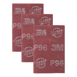 Fibra Rojo-vino Scotch-brite Professional 3m P-96 Caja 72 Pz