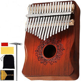 Piano De Dedo, Kalimba Portátil De Madera Con 17 Teclas