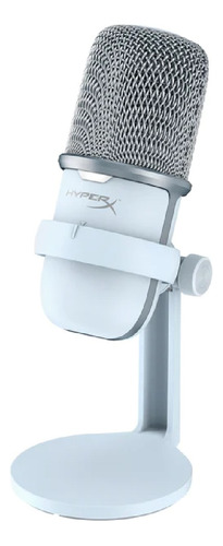 Microfone Hyperx Blx Solocast Condensador  Cardioide Branco