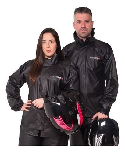 Capa Chuva Moto 100% Impermeável Pioneira Roupa Motoqueiro