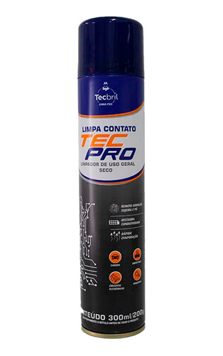 Limpa Contato Elétrico Eletronico Spray 300ml Tec Pro
