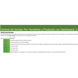 Plantilla Excel Control Ventas, Comisiones, Vende Y Producto