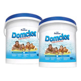 Kit 2 Cloro Piscina Hipoclorito Granulado Azul Domclor 10kg