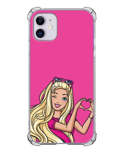 Capa Capinha Anti Shock Personalizada Barbie Piscando Olho