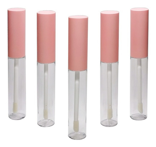 Envases Lip Gloss Vacios Color Rosado Pack 10 Unidades