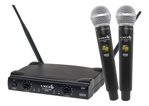 Microfone Sem Fio Duplo Lyco Uh-02mm Promoção