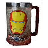 Mug Cervecero Super Héroes Iornman Capitan America 