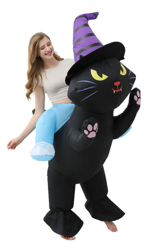 Disfraz Inflable De Gato Para Halloween Parejas Y Adultos