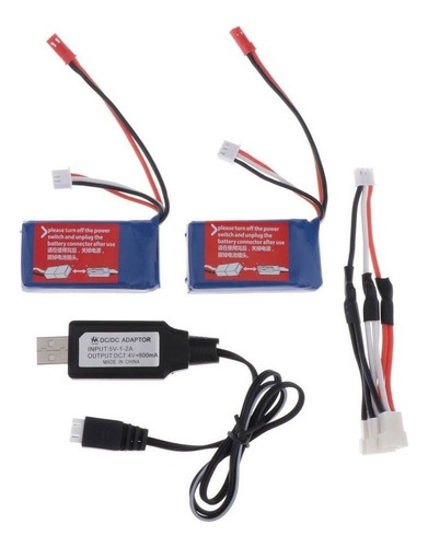 Cable Cargador De Batería Usb De 7.4 V 1100 Mah For Coche W